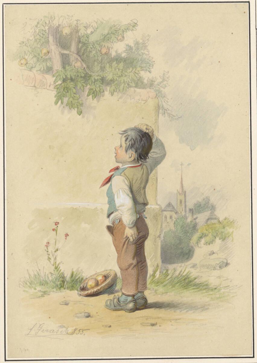 Franz Gerasch, Der Apfeldieb, Inv. Nr.: 5345
