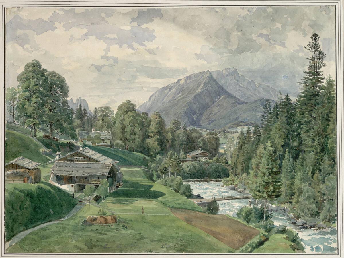 Joseph Gerstmaier, In der Schönau bei Berchtesgaden am Königssee, Inv. Nr.: 5349