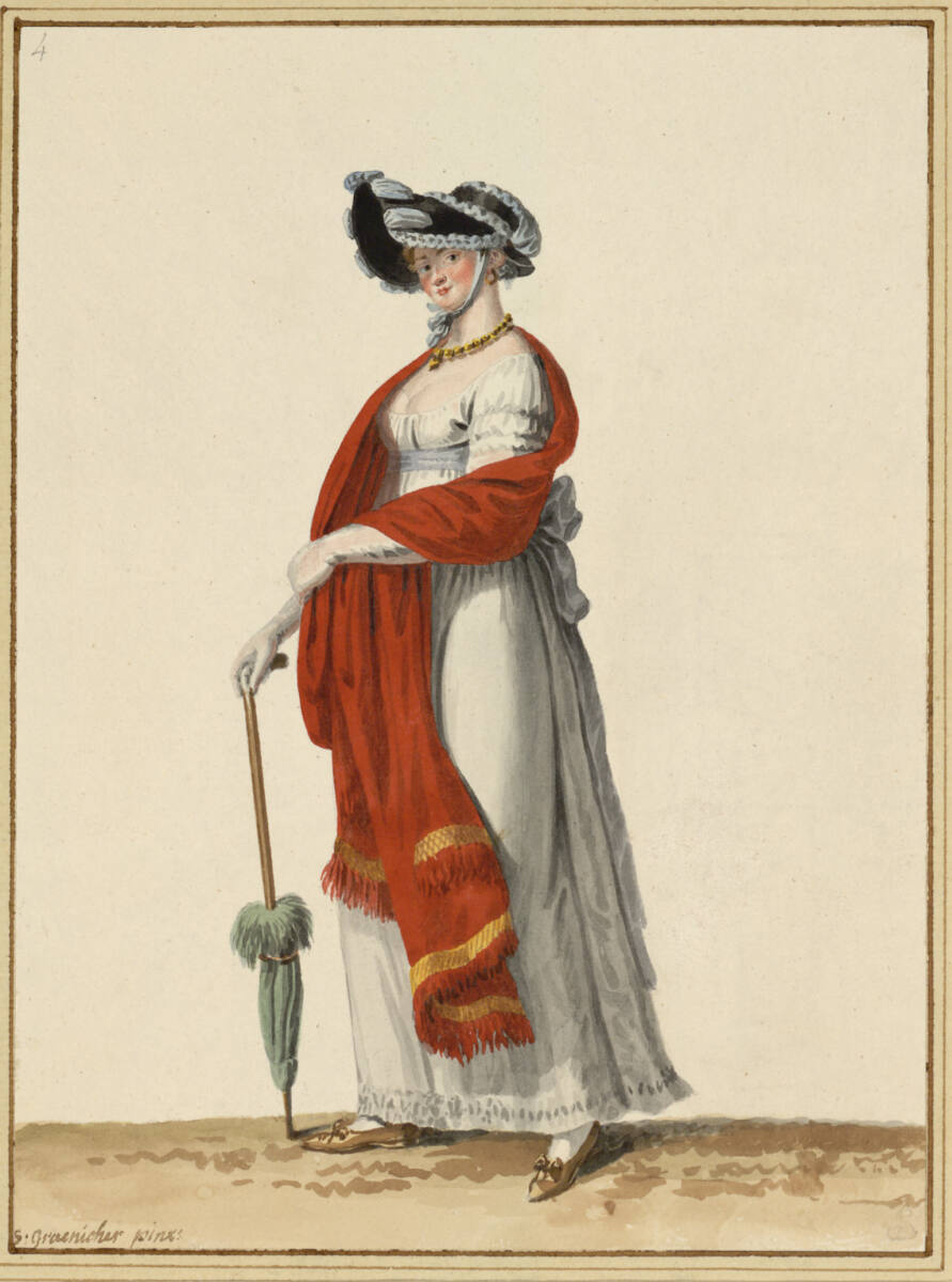 "Dame in Morgenbekleidung", Samuel Gränicher, 1806-07