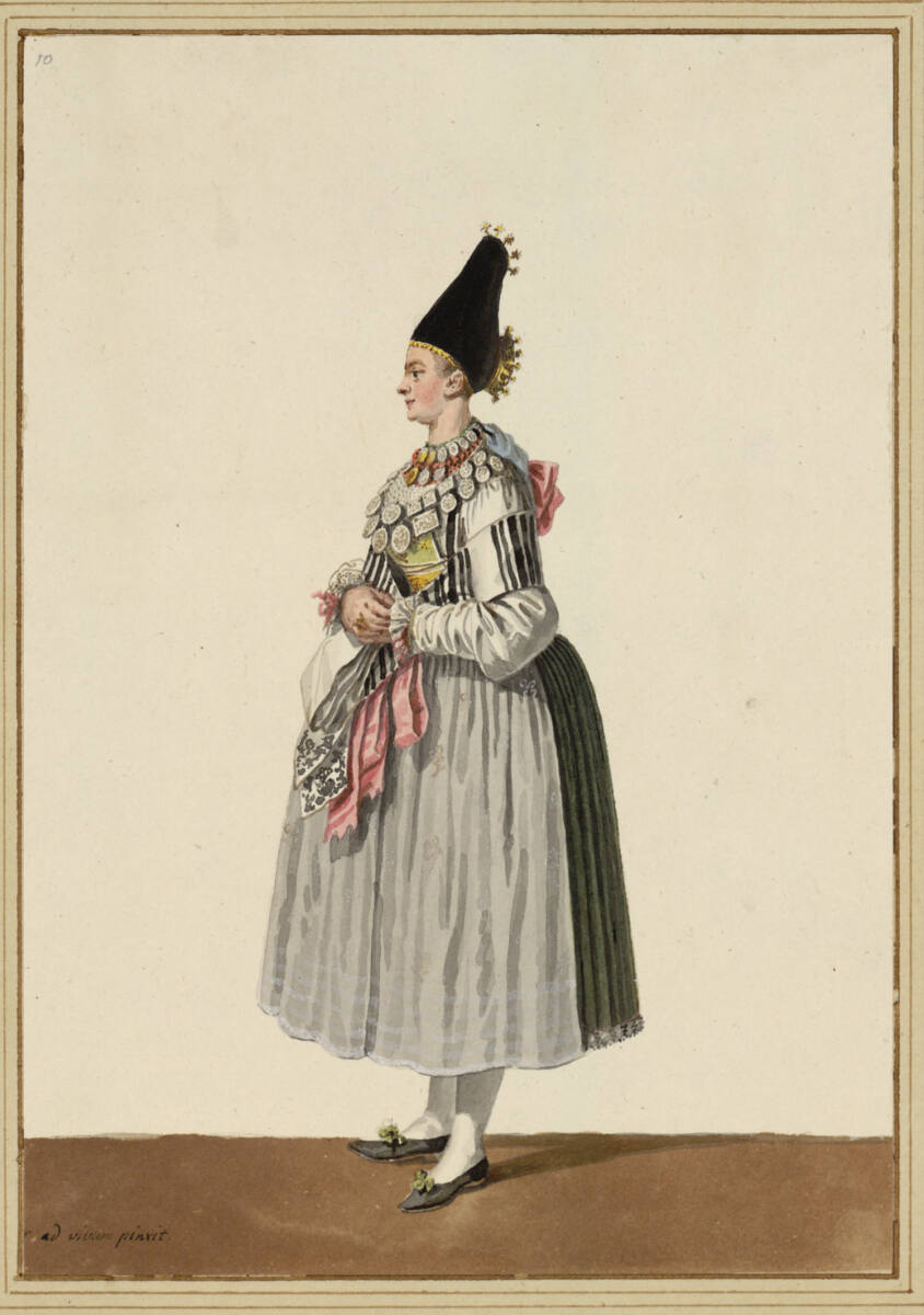 "Eine Wendin im Brautschmucke", Samuel Gränicher, 1806-07