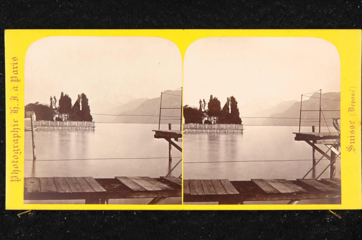 Hippolyte Jouvin, Blick auf den Genfer See nahe Vevey, Inv. Nr.: FotoGLV2000/19404