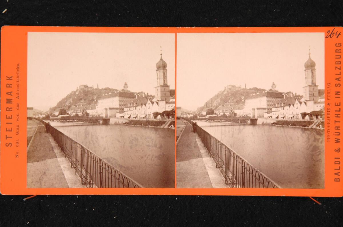 Friedrich Würthle, Baldi & Würthle, Graz von der Albrechtsbrücke, Inv. Nr.: FotoGLV2000/20521