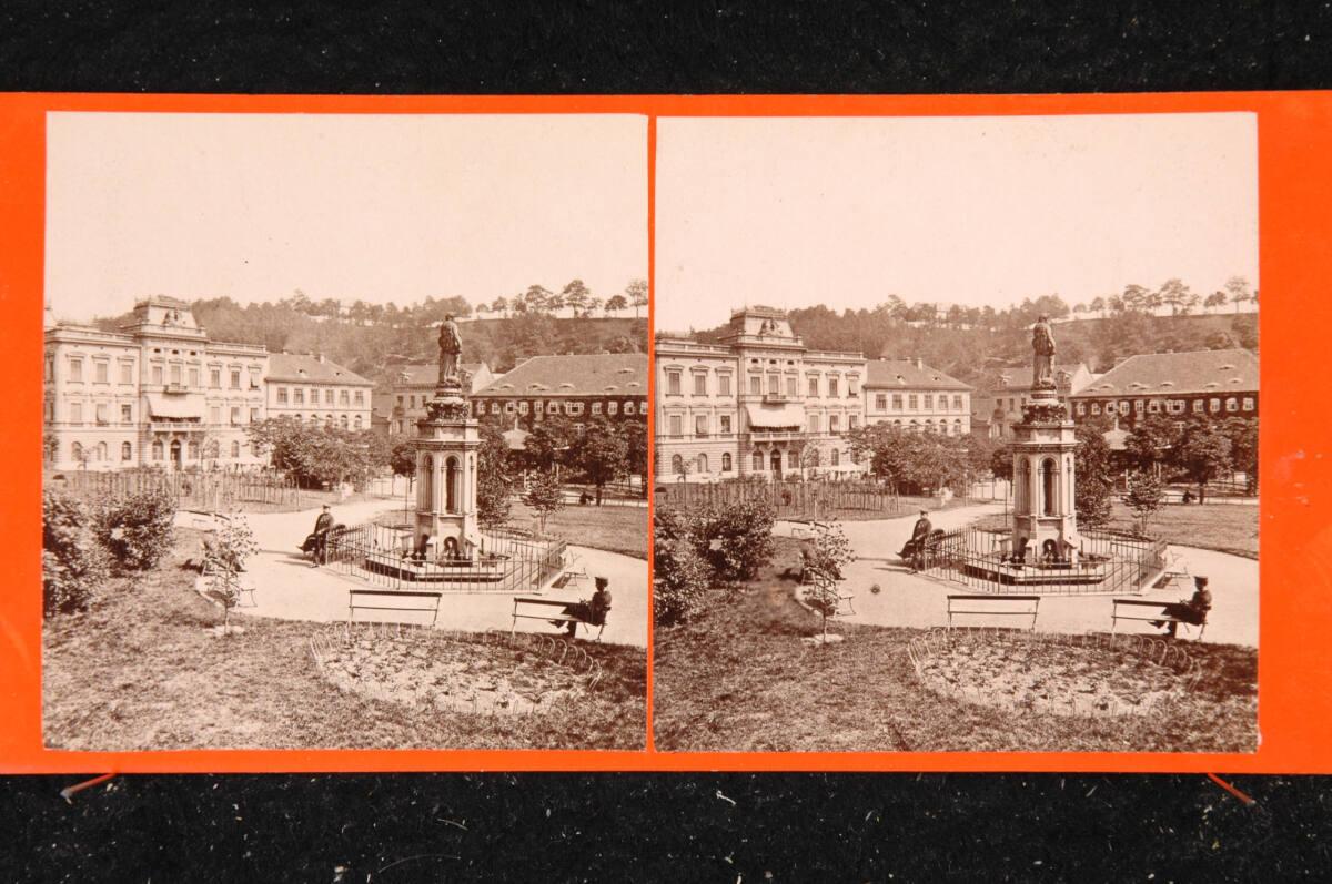 Frantisek Fridrich, Teplitz: Kurgarten und Königshöhe, mit dem Denkmal zum 1100jährigen Jubelfe…