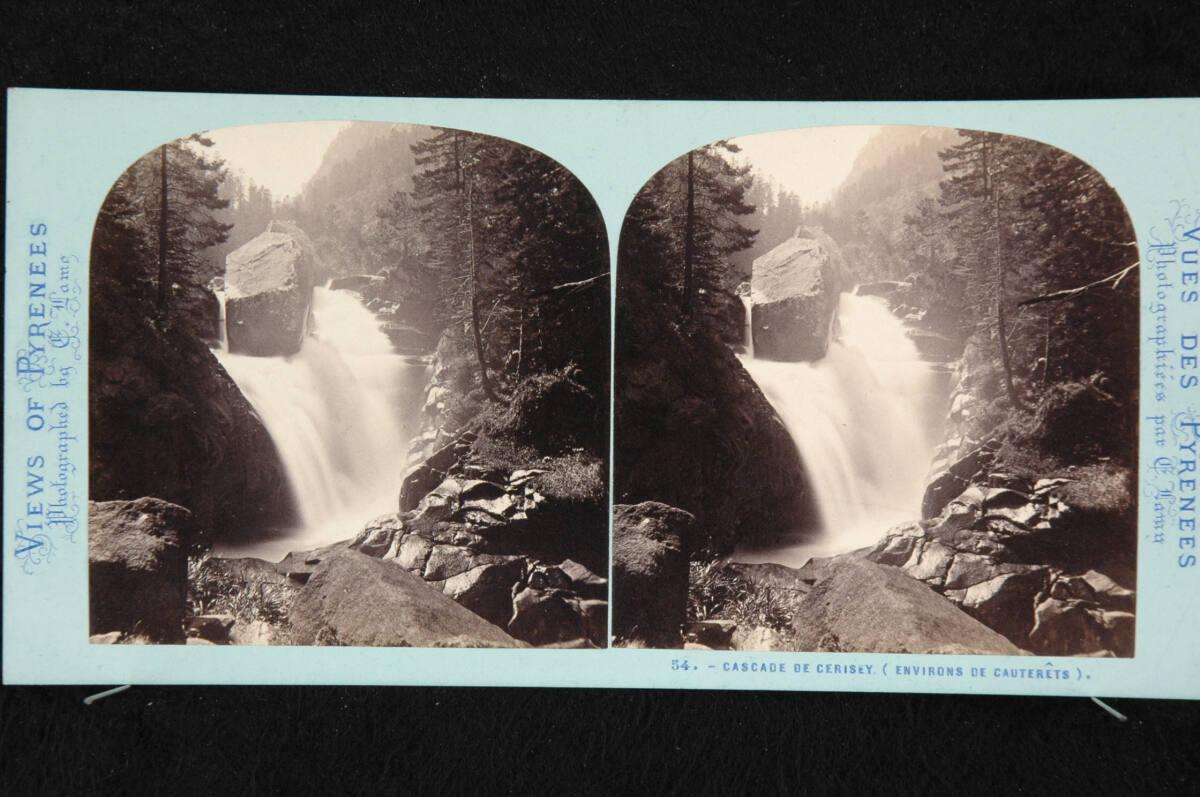 Pierre Eleonor Ernest Lamy, Pyrenäen: Wasserfall von Cerisey in der Umgebung von Cauterêts, Inv…