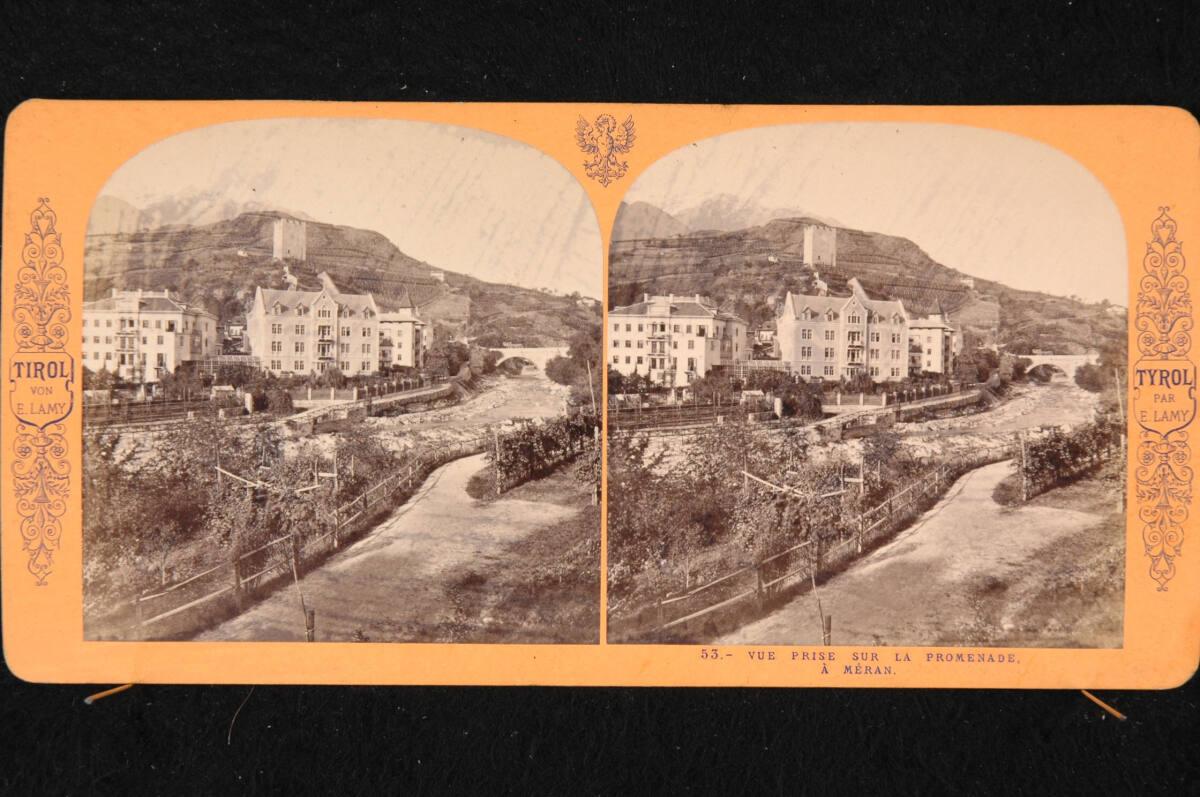 Pierre Eleonor Ernest Lamy, Meran, Südtirol, von der Promenade aus, Inv. Nr.: FotoGLV2000/24234