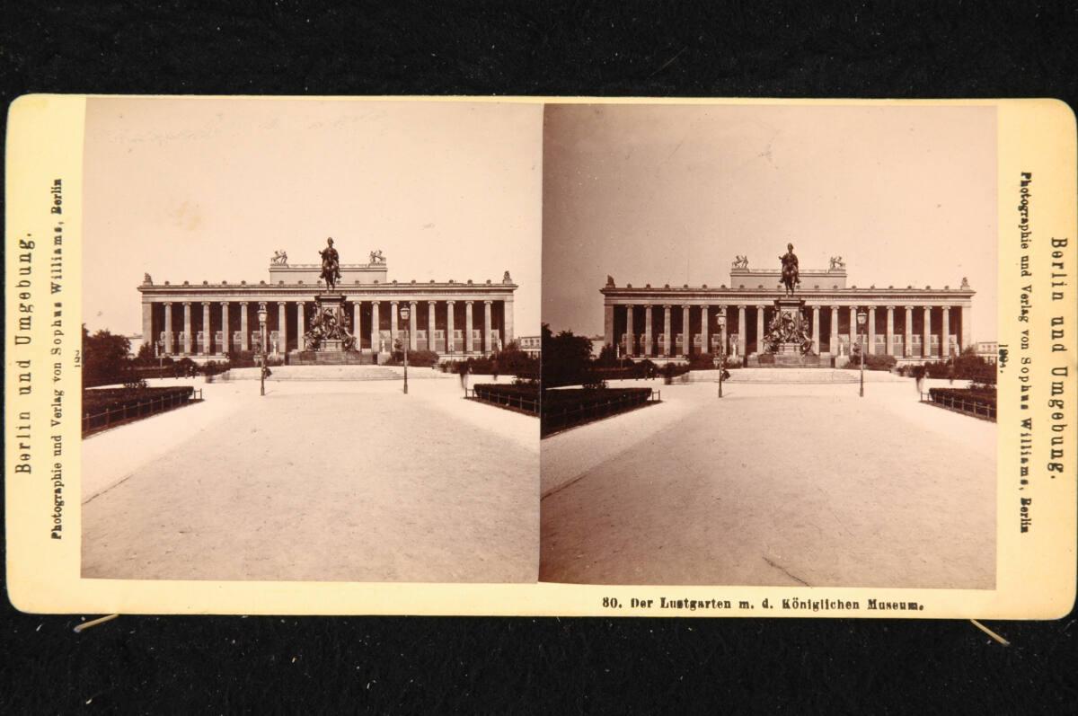 Sophus Williams, Berlin: Des Lustgarten mit dem königlichen Museum, Inv. Nr.: FotoGLV2000/17676
