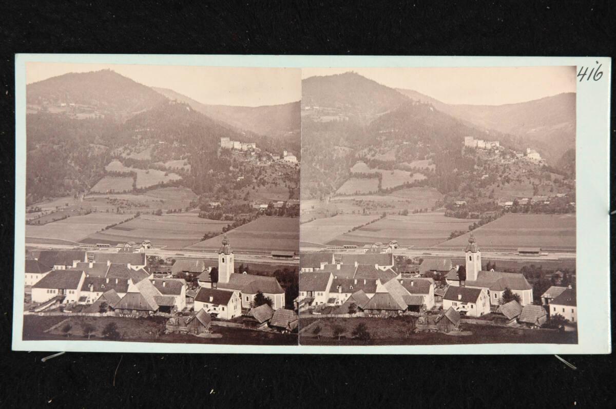 Johann Baptist Reiner, Unzmarkt und die Frauenburg, Steiermark, Inv. Nr.: FotoGLV2000/18555