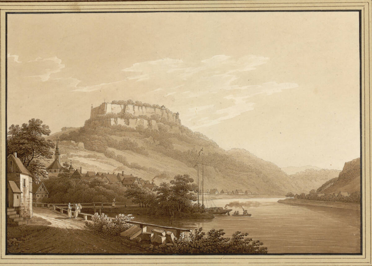 "Die Festung und das Städtchen Königstein", Christian Gottlob Hammer, 1807