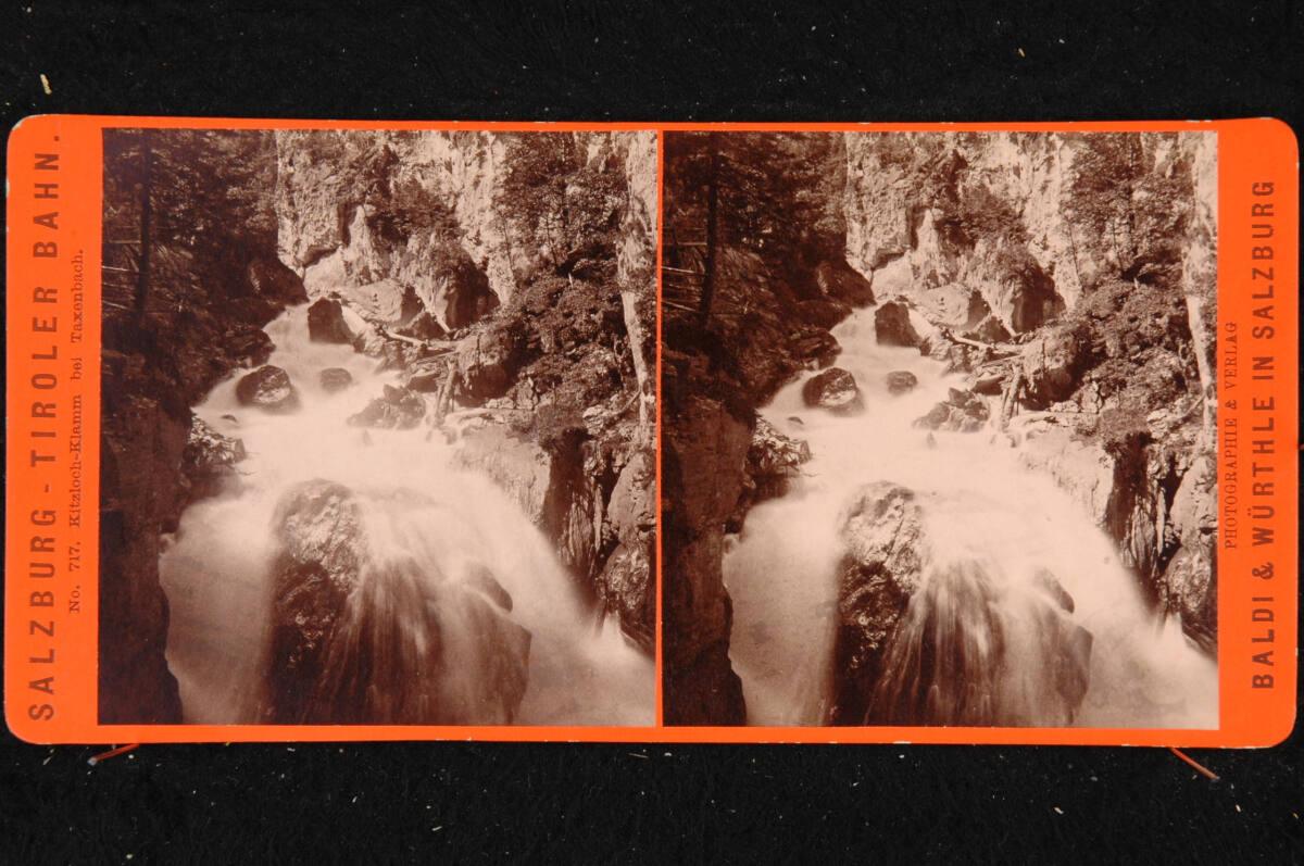 Friedrich Würthle, Baldi & Würthle, Salzburg-Tiroler Bahn, Kitzloch-Klamm bei Taxenbach, Inv. N…