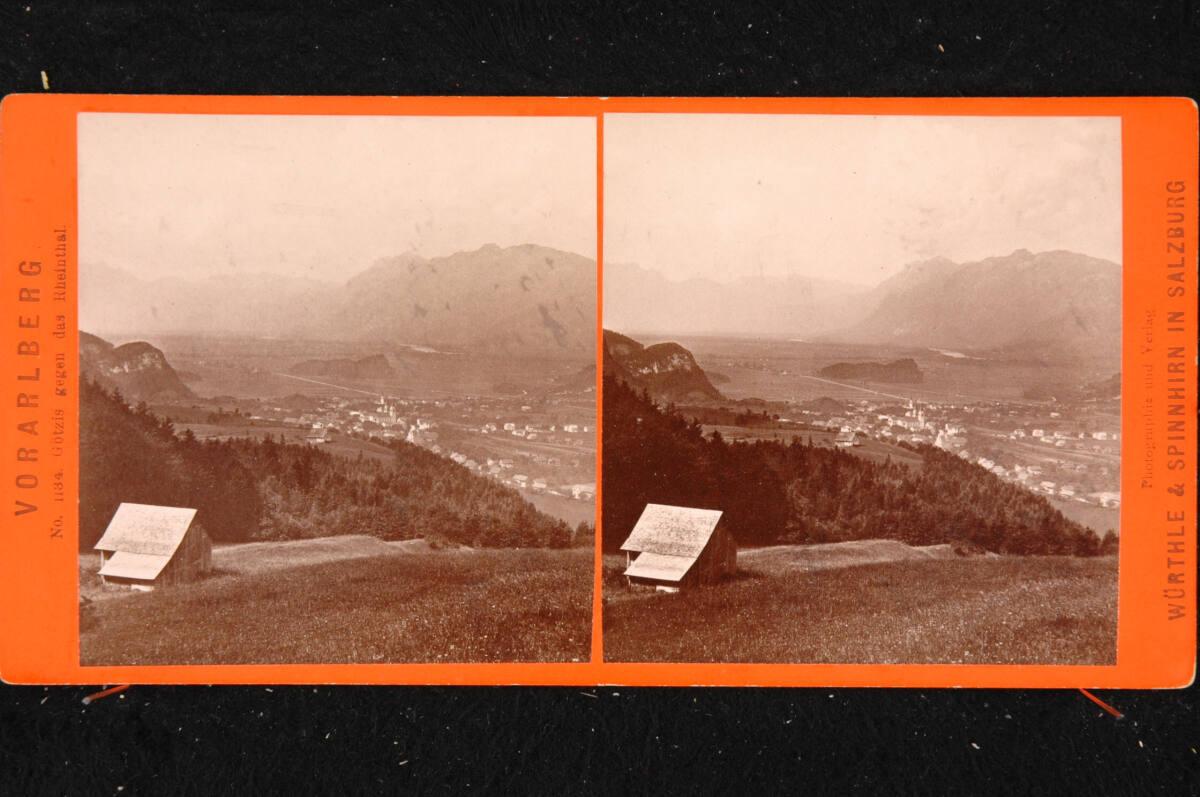 Friedrich Würthle, Würthle & Spinnhirn, Vorarlberg, Götzis gegen das Rheinthal, Inv. Nr.: FotoG…