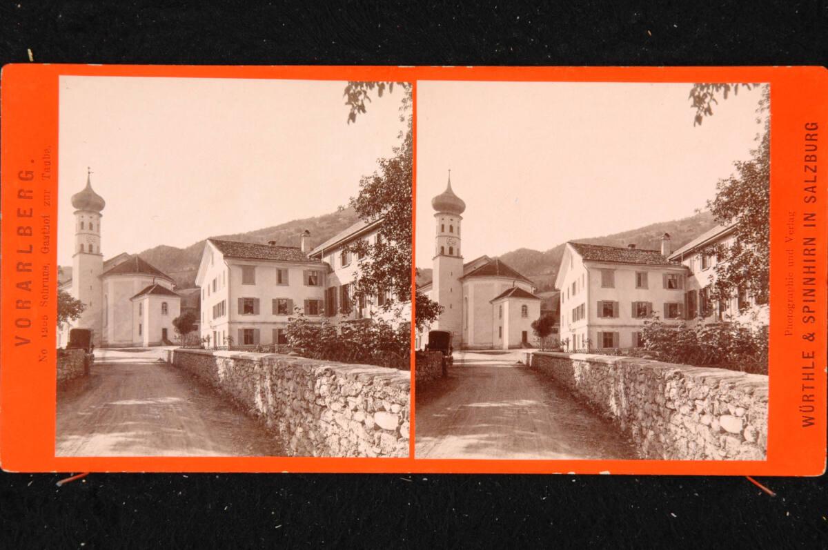 Friedrich Würthle, Würthle & Spinnhirn, Vorarlberg, Schruns, Gasthof zur Taube, Inv. Nr.: FotoG…