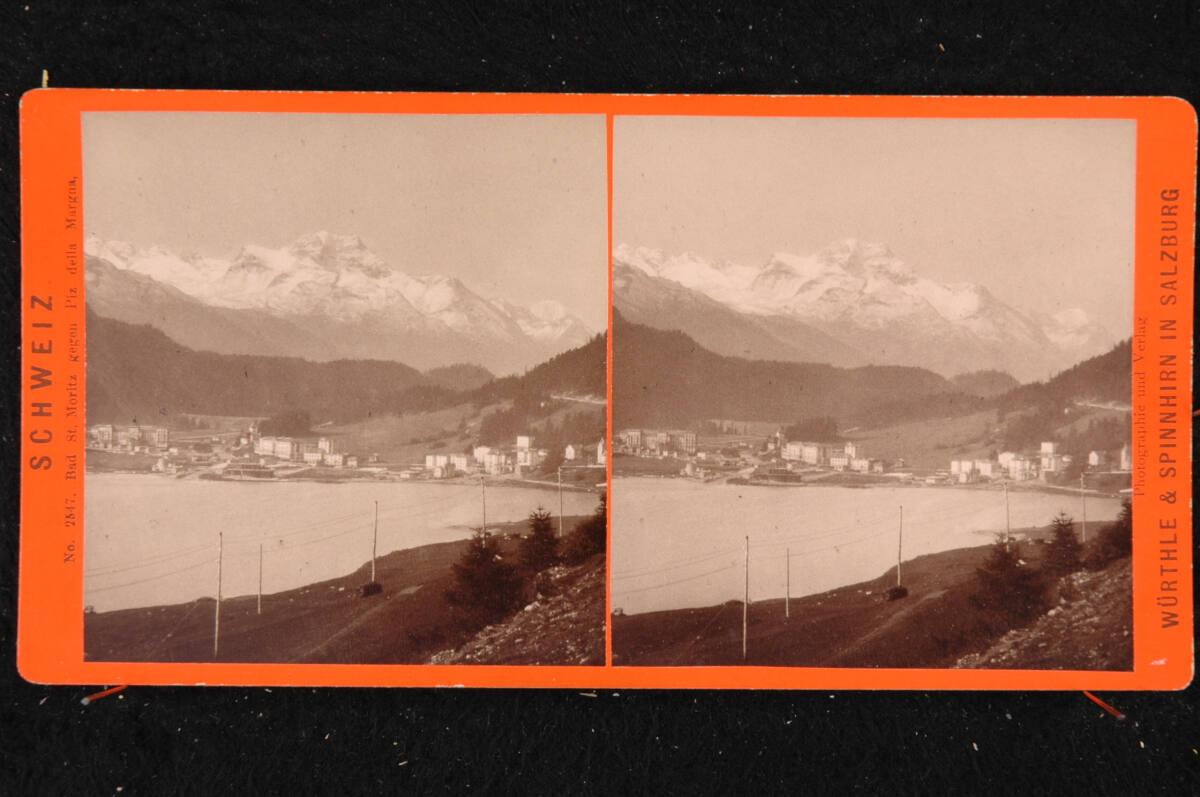 Friedrich Würthle, Würthle & Spinnhirn, Schweiz, Bad St. Moritz gegen Piz della Margna, Inv. Nr…