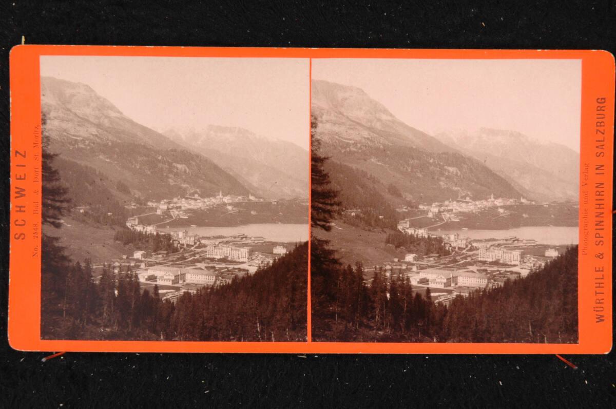 Friedrich Würthle, Würthle & Spinnhirn, Schweiz, Bad & Dorf St. Moritz, Inv. Nr.: FotoGLV2000/2…