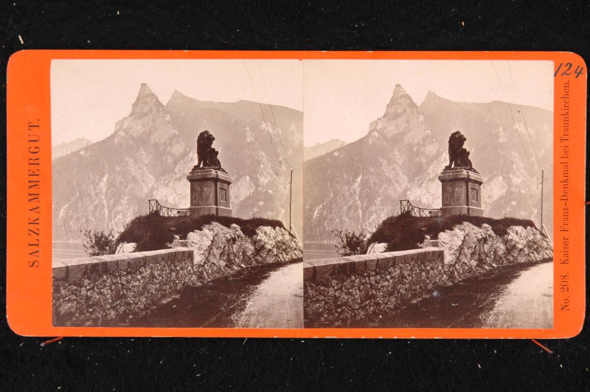 Friedrich Würthle, Baldi & Würthle, Salzkammergut, Kaiser Franz-Denkmal bei Traunkirchen, Inv. …