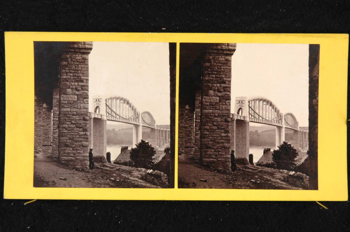 George Washington Wilson, Viadukt der Cornwalleisenbahn bei Saltash, Inv. Nr.: FotoGLV2000/1972…
