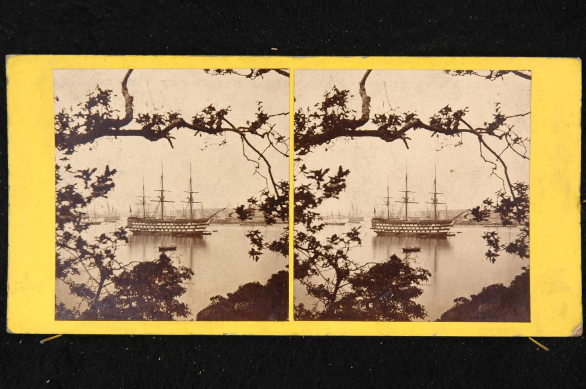 George Washington Wilson, H.M.S. "Impregnable" ("Unbezwingbar") 104 Kanonenschiff in Hamoaze, I…