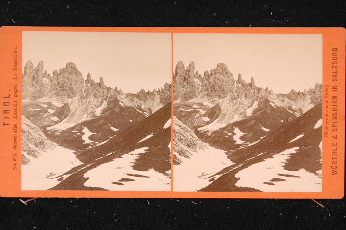 Friedrich Würthle, Würthle & Spinnhirn, Tirol, Seisser-Alpe, Aussicht gegen die Rosszähne, Inv.…