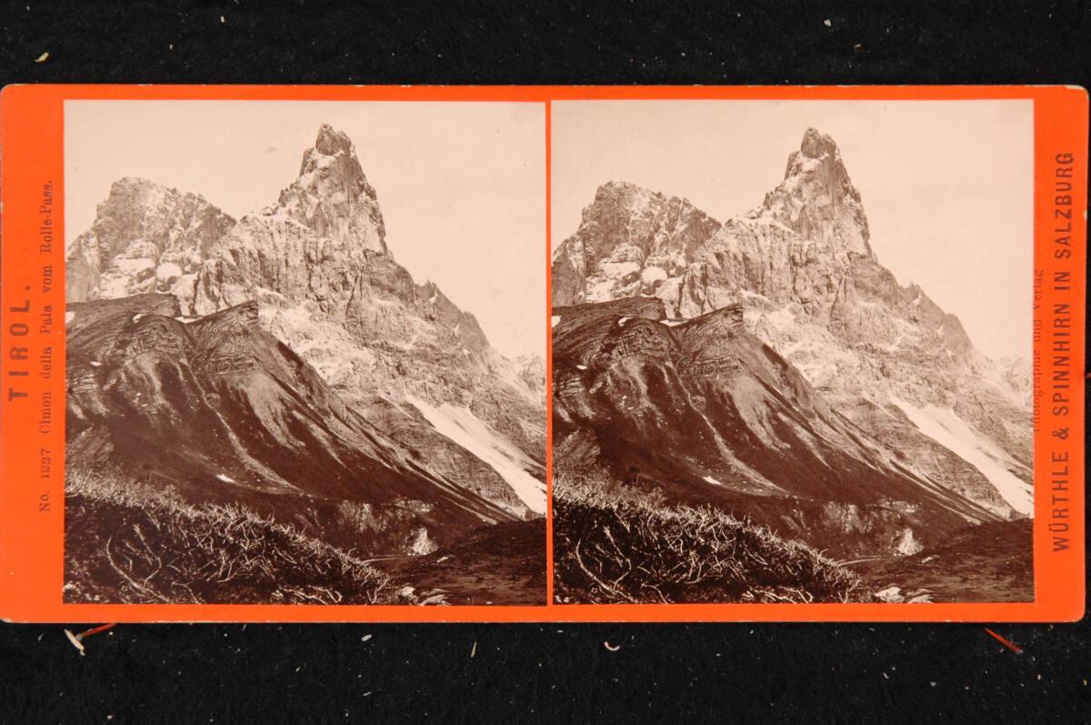 Friedrich Würthle, Würthle & Spinnhirn, Tirol, Cimon della Pala vom Rolle-Pass, Inv. Nr.: FotoG…