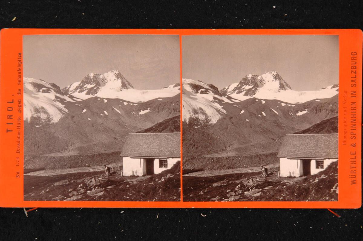 Friedrich Würthle, Würthle & Spinnhirn, Tirol, Dresdener-Hütte gegen die Schaufelspitze, Inv. N…