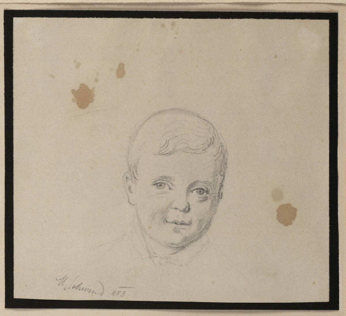 Knabenkopf, Moritz von Schwind, 1853