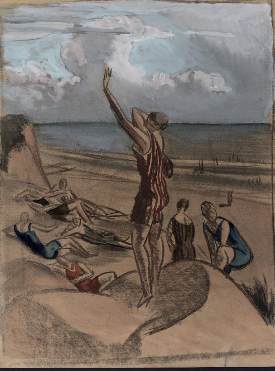 Otto Lendecke, Am Strand, Inv. Nr.: 45295r