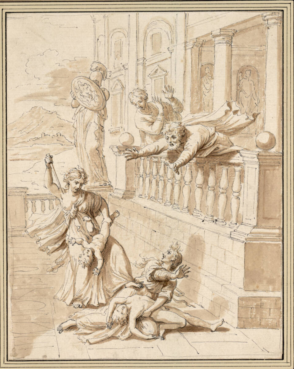 Kopie nach Nicolas Poussin: Medea tötet Jasons Kinder, Angelica Kauffmann, 1763
