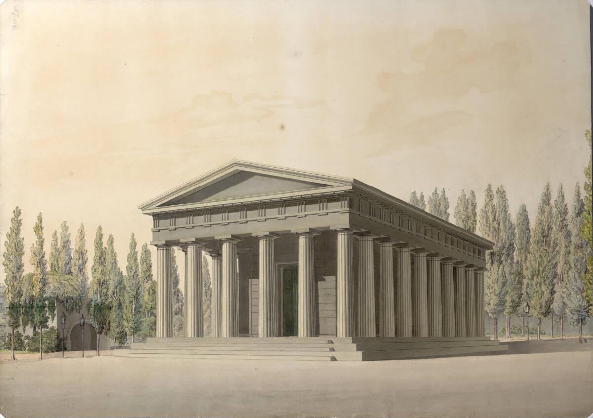 Wien I, Volksgarten, Theseustempel, Perspektive, Inv. Nr.: AZ5274