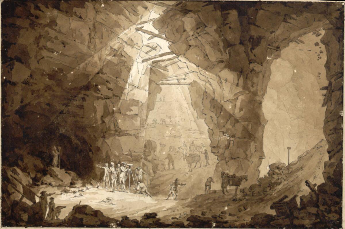 Anonym, Bergwerk mit Arbeitern und Geologen, Inv. Nr.: 5578