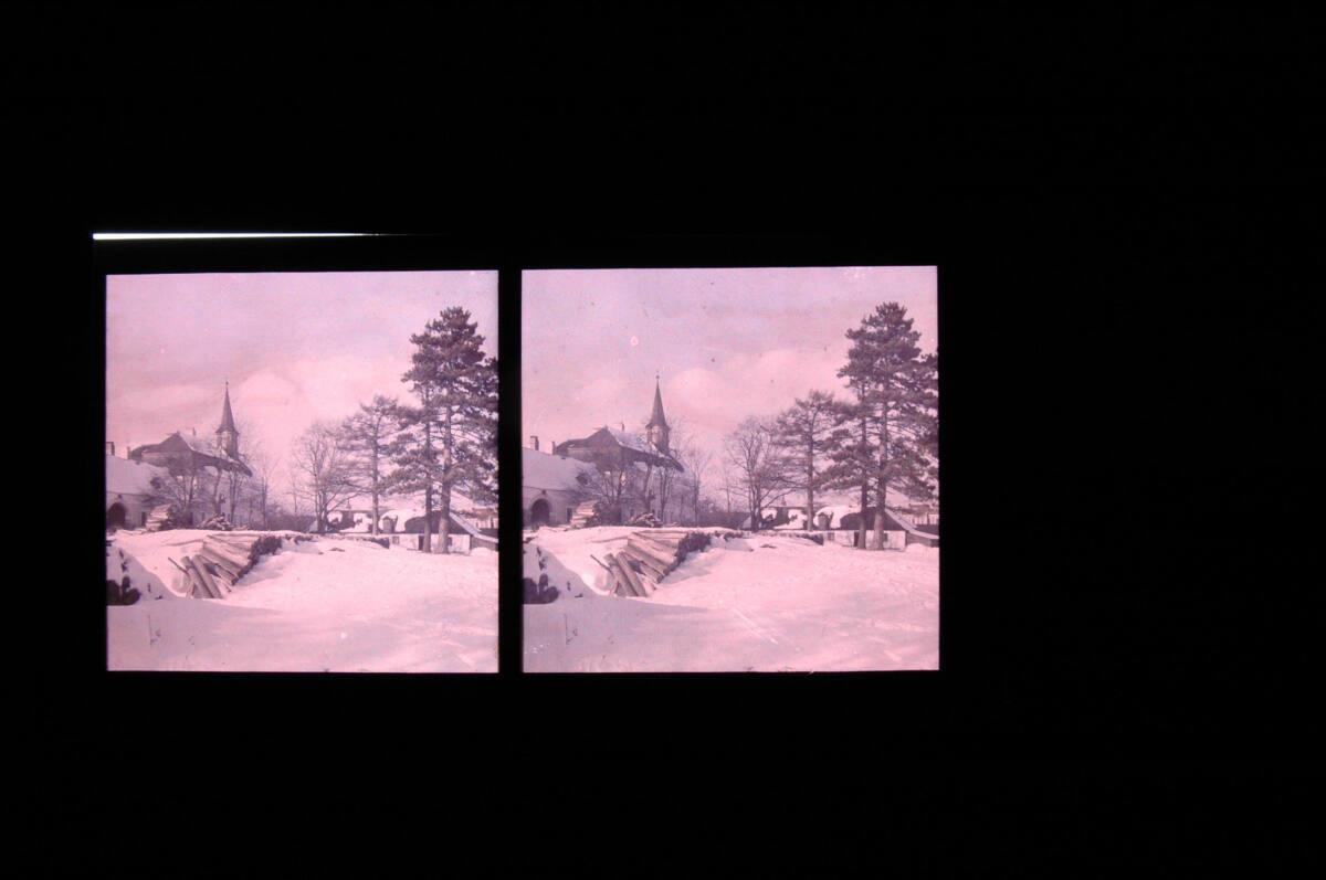 Arthur von Hübl, Dorfkirche im Schnee, Inv. Nr.: FotoGLV2000/20009