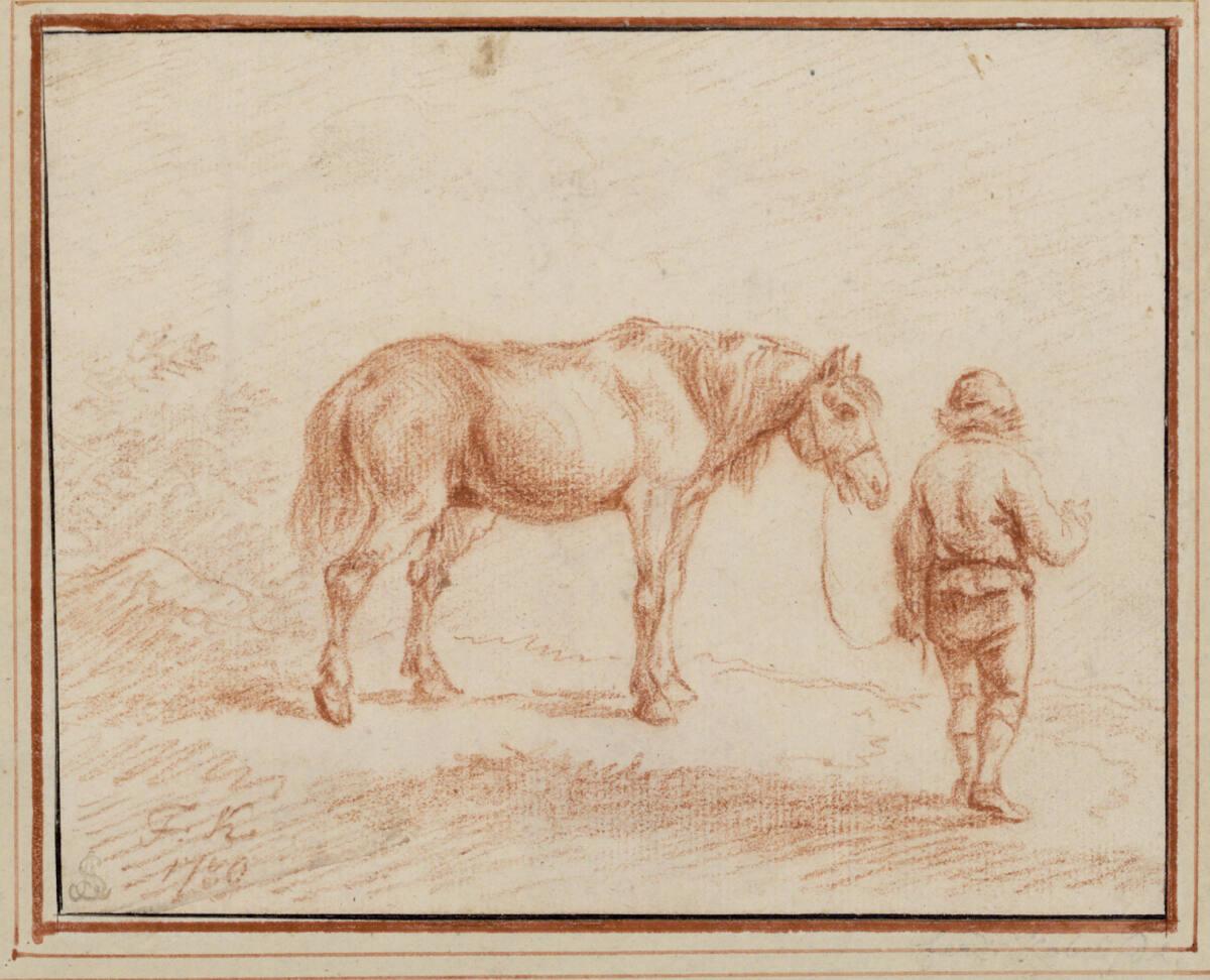 Ferdinand Kobell, Bauer mit  Pferd, Inv. Nr.: 5622