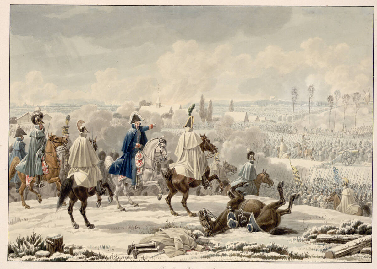 Studie zur Schlacht bei Brienne, Wilhelm von Kobell