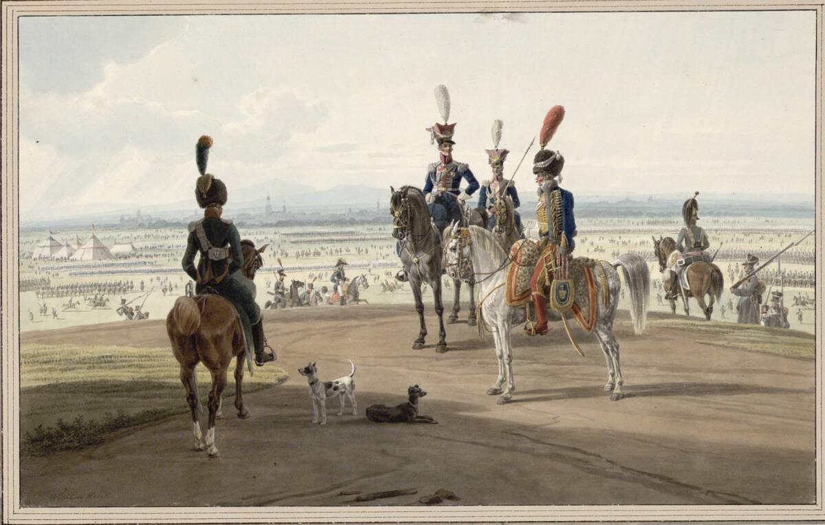Wilhelm Alexander Wolfgang von  Kobell, Offiziere und Soldaten der französischen Armee, Inv. Nr…
