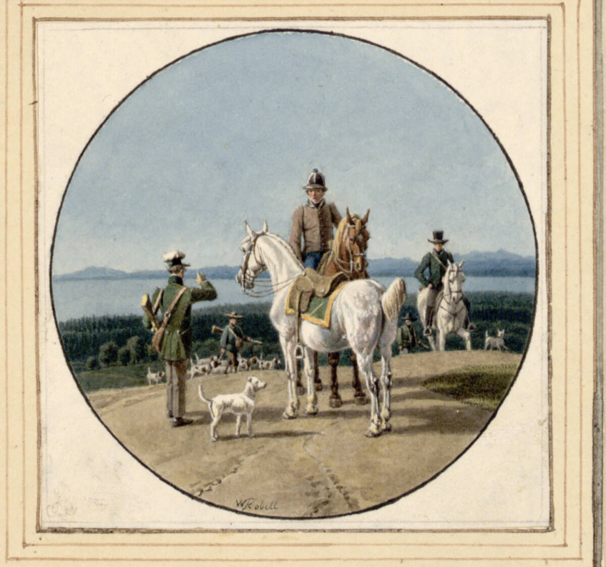 Ausritt zur Jagd, Wilhelm von Kobell