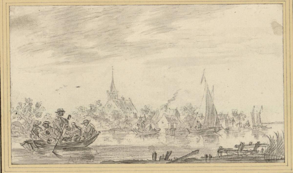 Carl Friedrich Kregel von Sternbach, Kopie nach Jan van Goyen: Kanallandschaft, Inv. Nr.: 5733