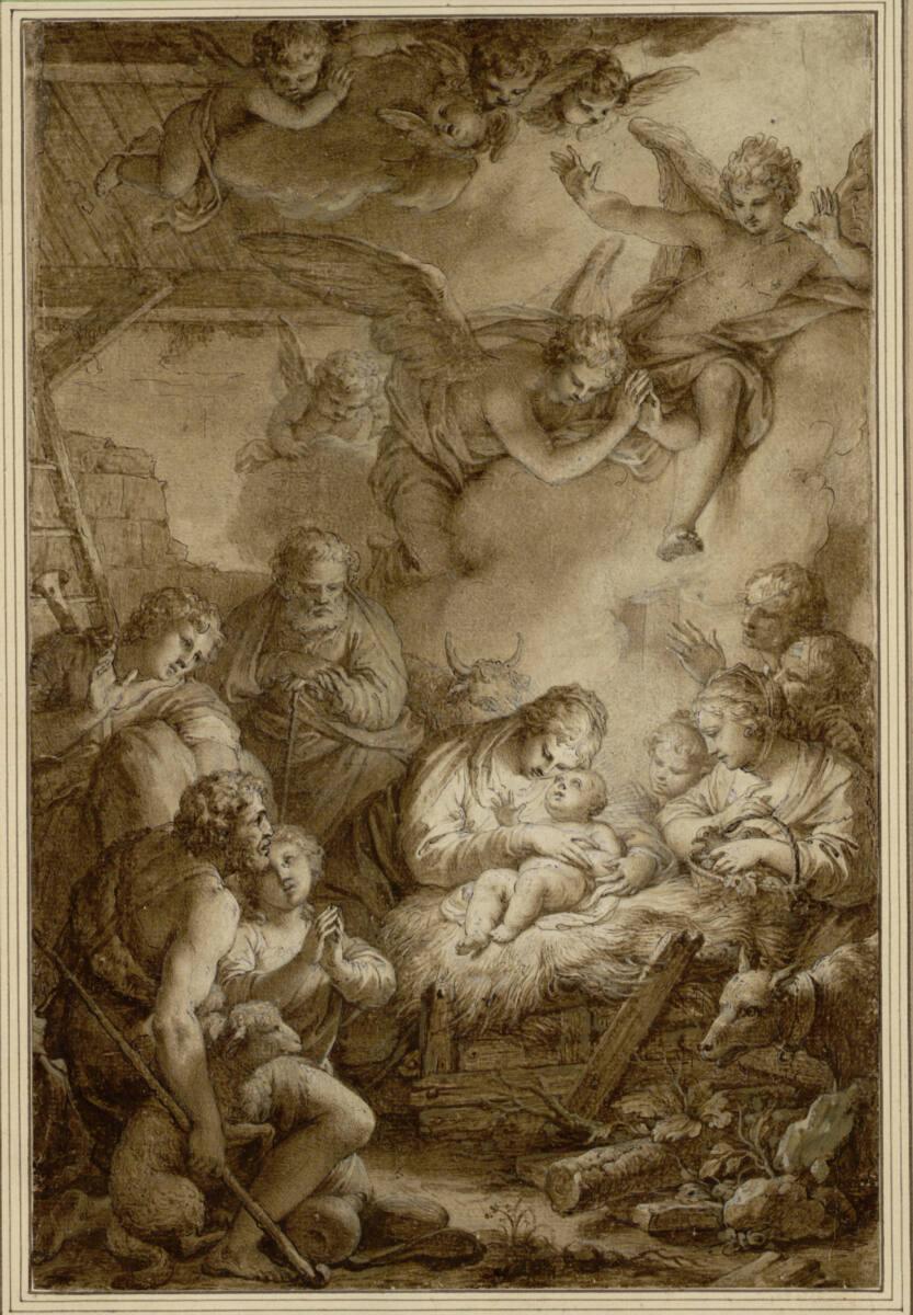 Johann Baptist von Lampi der Ältere, Anbetung der Hirten, Inv. Nr.: 5754