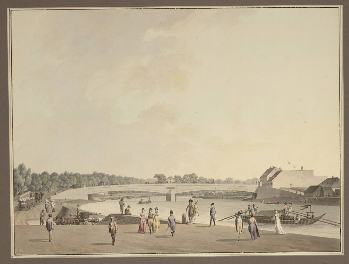 Franzensbrücke in Wien, József Lántz