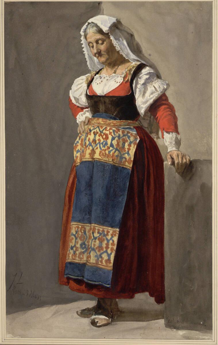 Ferdinand Laufberger, Alte Italienerin, Inv. Nr.: 5783