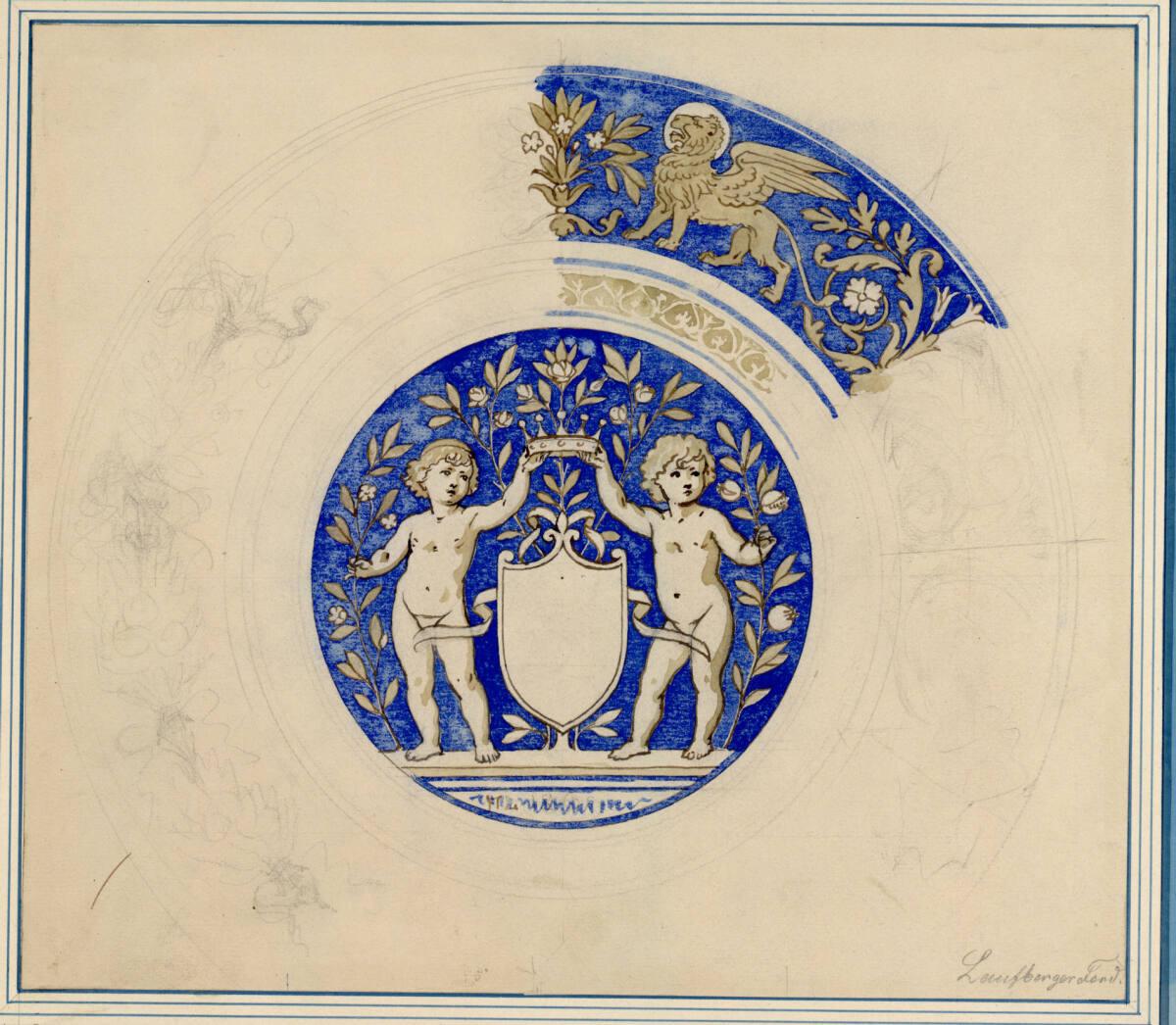 Ferdinand Laufberger, Tellerdekor, Inv. Nr.: 5785