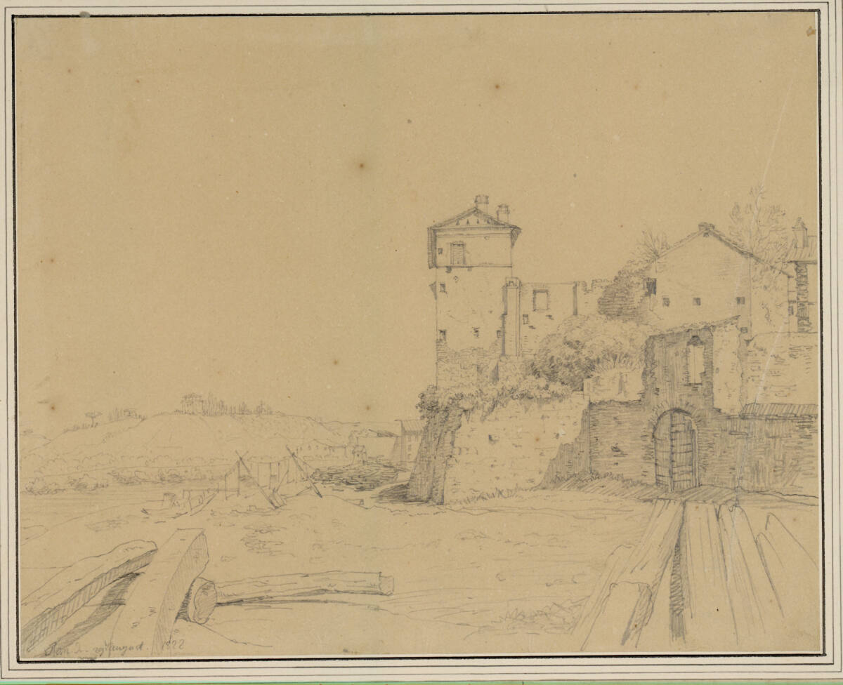 Tiberufer bei Rom, Karol Marko st., 1822