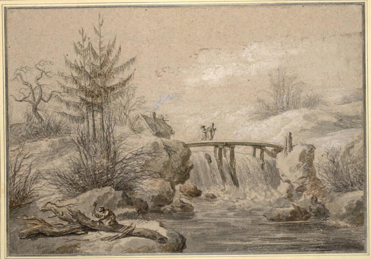 Jacob Wilhelm Mechau, Winterlandschaft, Inv. Nr.: 5912