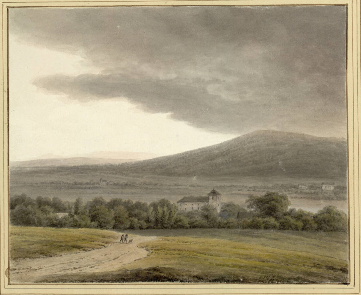 Landschaft mit Schloss, Joseph Mössmer