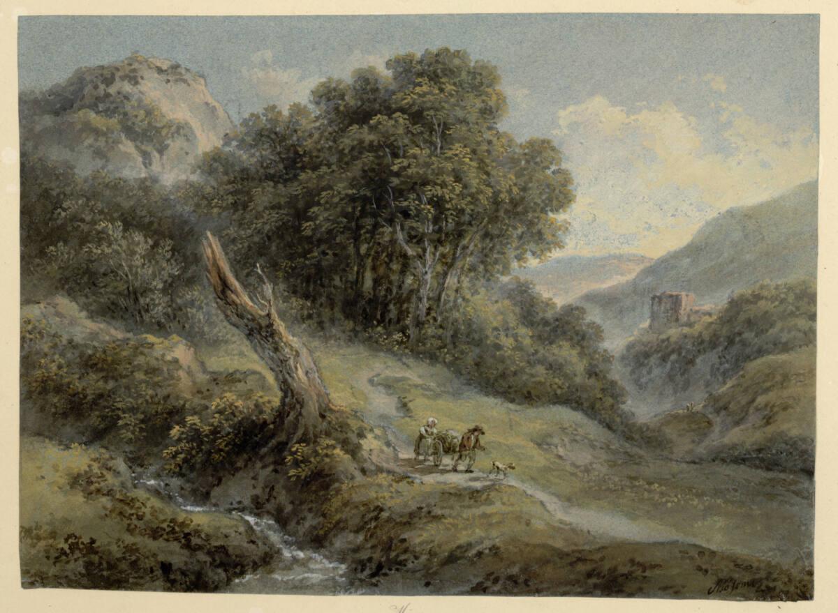 Joseph Mössmer, Gebirgsbach und Körner, Inv. Nr.: 5958