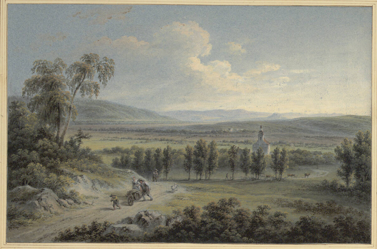 1. Vue de L'Abbaye d'Osseck en Bohème, Joseph Mössmer, 1812