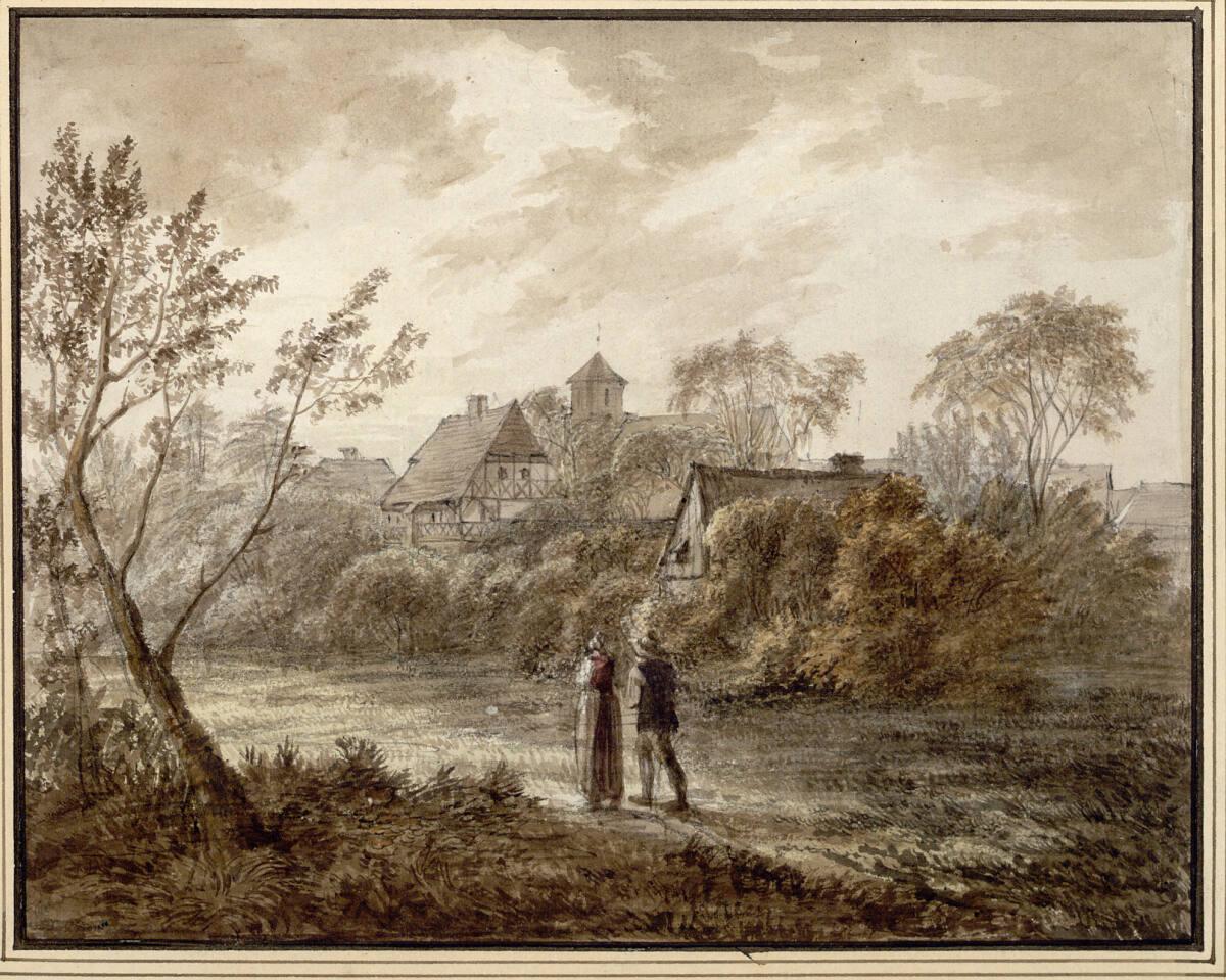 Christoph Nathe, Spaziergänger am Dorfrand, Inv. Nr.: 6070