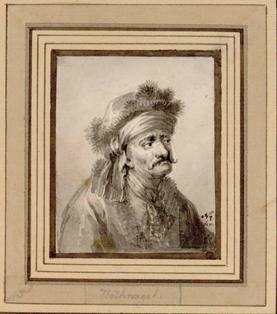 Johann Andreas Benjamin Nothnagel, Brustbild eines Orientalen, Inv. Nr.: 6104