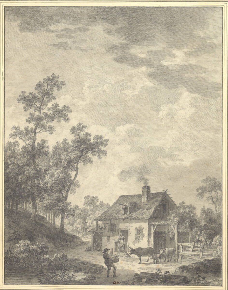 Bauernhaus am Weg zu einem Wald, Karel Postl