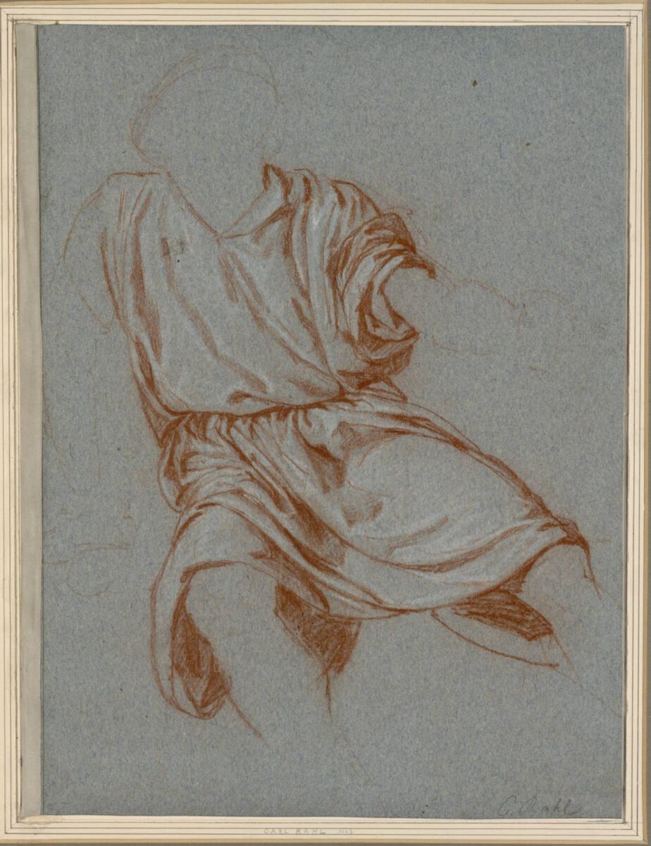 Karl Rahl (der Jüngere), Draperiestudie, Inv. Nr.: 6206r