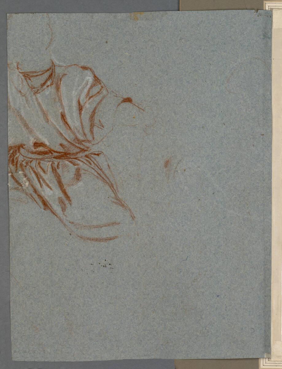 Karl Rahl (der Jüngere), Draperiestudie, Inv. Nr.: 6206v