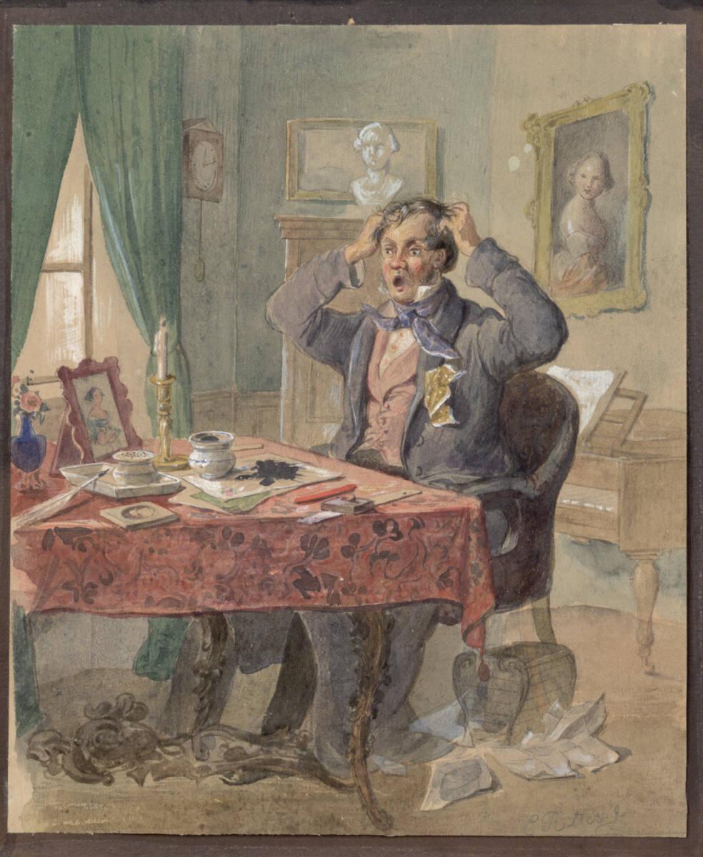 Eduard Ritter, Das verunglückte Billet, Inv. Nr.: 6312