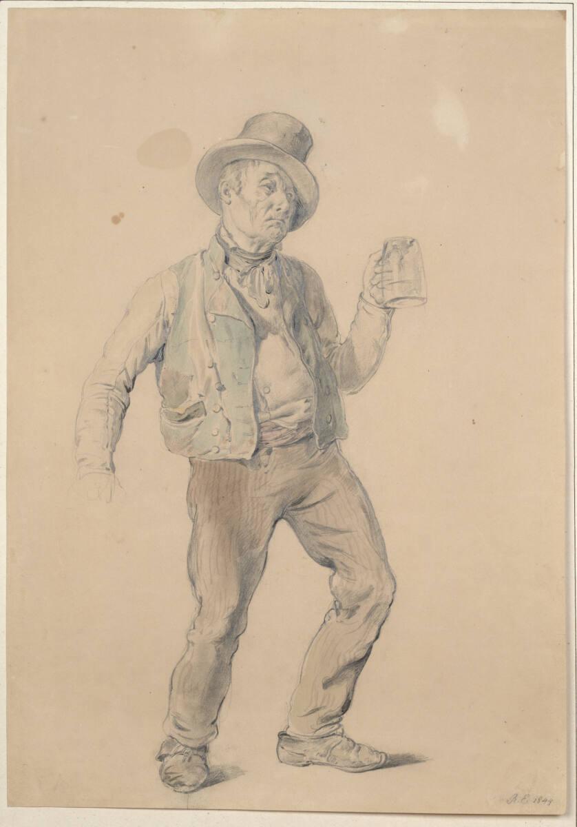 Eduard Ritter, Betrunkener Mann, Inv. Nr.: 6314